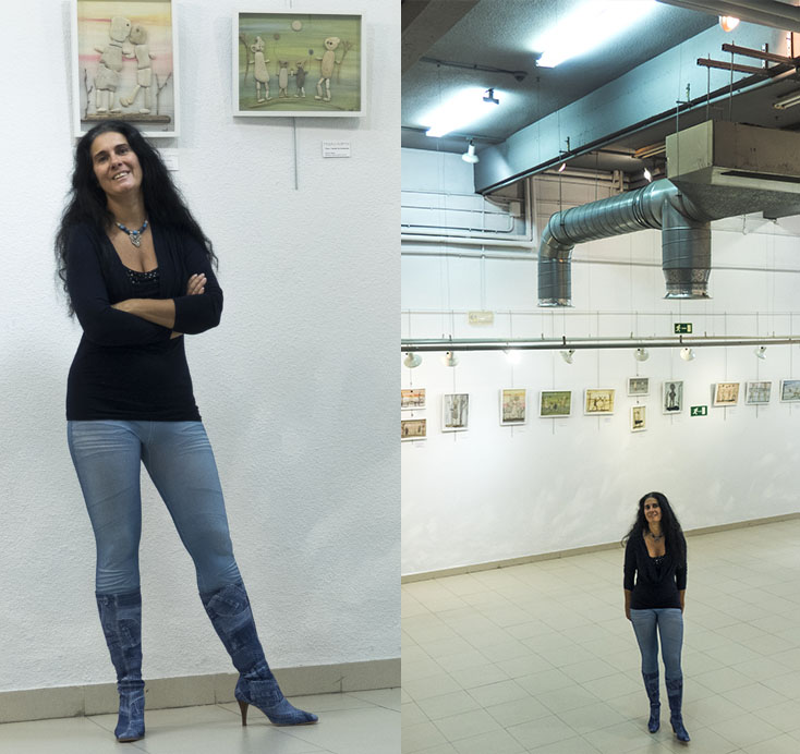 Expo Cuadros cc Julio Cortezar  2018 Mayka Kaima