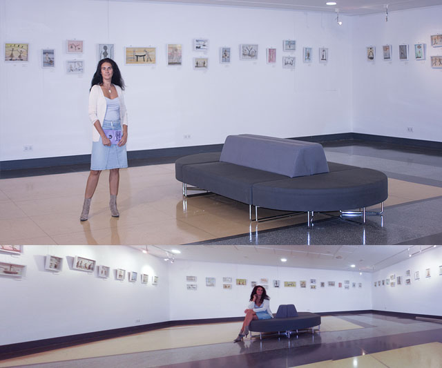 fote de la exposición Edad de Piedra Mayka Kaima Torrelodones