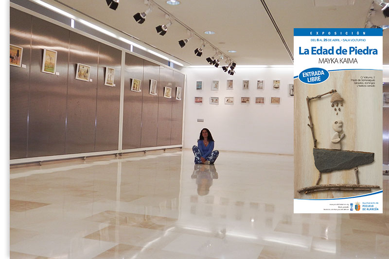 Mayka Kaima en la sala Volturno Expo Pozuelo de Alarcón