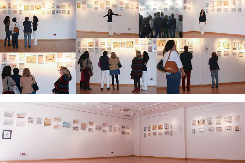 Expo Centro Cultural de ARAVACA Madrid. Visitantes inauguracíon