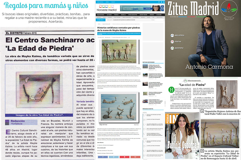 Portadas de diferentes revistas publicaciones de Mayka Kaïma