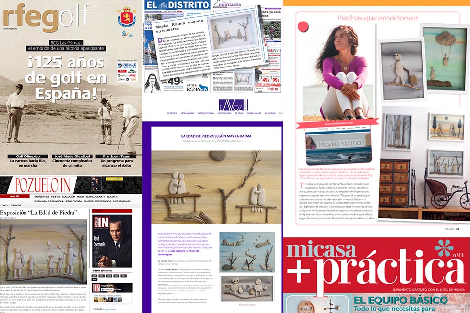 Otras portadas de diferentes revistas publicaciones de Mayka Kaïma