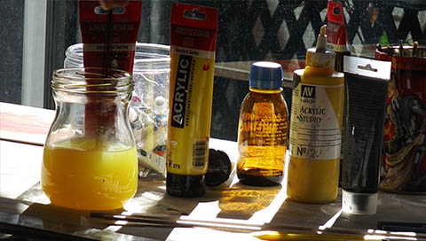 Taller de Mayka Kaíma para realizar sus obras