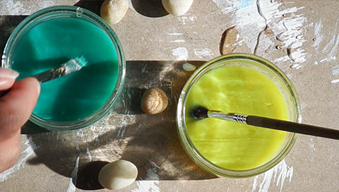 Taller de la artista Mayka Kaíma donde realiza sus obras